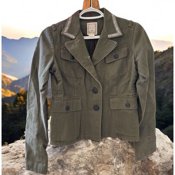 Vintage Ralph Lauren Polo Jeans Women's Moss Green Denim Military